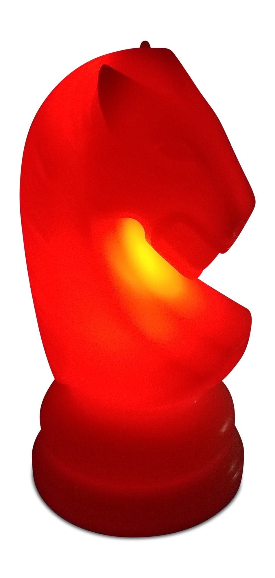 23 Inch Perfect Knight Light-Up Giant Chess Piece - Red | Giant Outdoor Chess | Default Title | GiantChessUSA