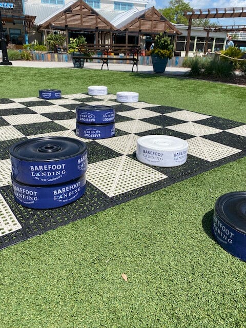 Custom MegaChess 10 Inch Plastic Giant Checkers |  | GiantChessUSA