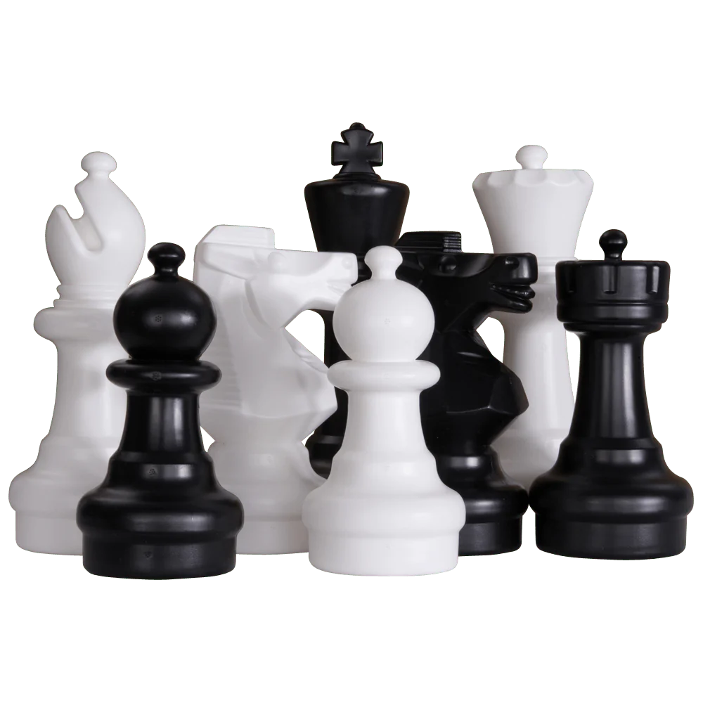 12 Inch Plastic Giant Chess Set | Giant Outdoor Chess | Premium 12" Set | GiantChessUSA