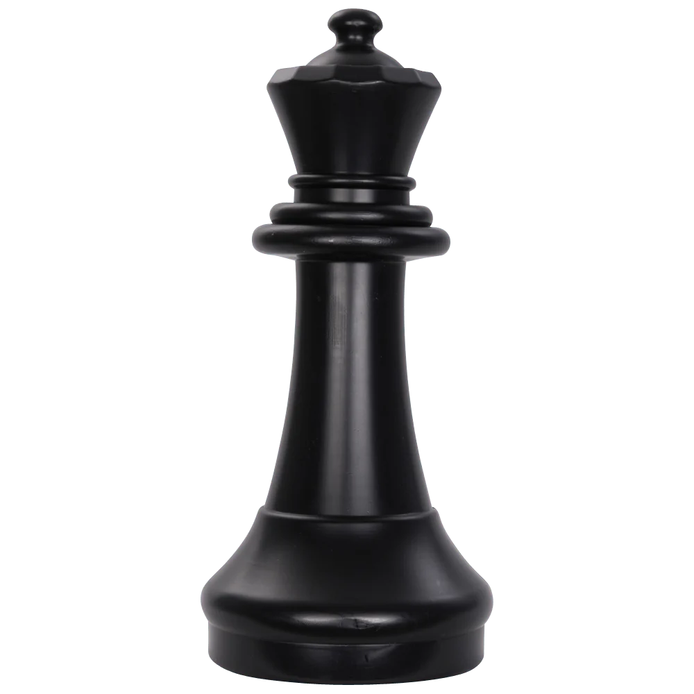 Individual Pieces For The 16 Inch Plastic Giant Chess Set | Giant Outdoor Chess | Queen / Black | GiantChessUSA