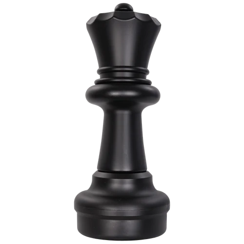 Individual Pieces For The 25 Inch Plastic Giant Chess Set | Giant Outdoor Chess | Queen / Black | GiantChessUSA