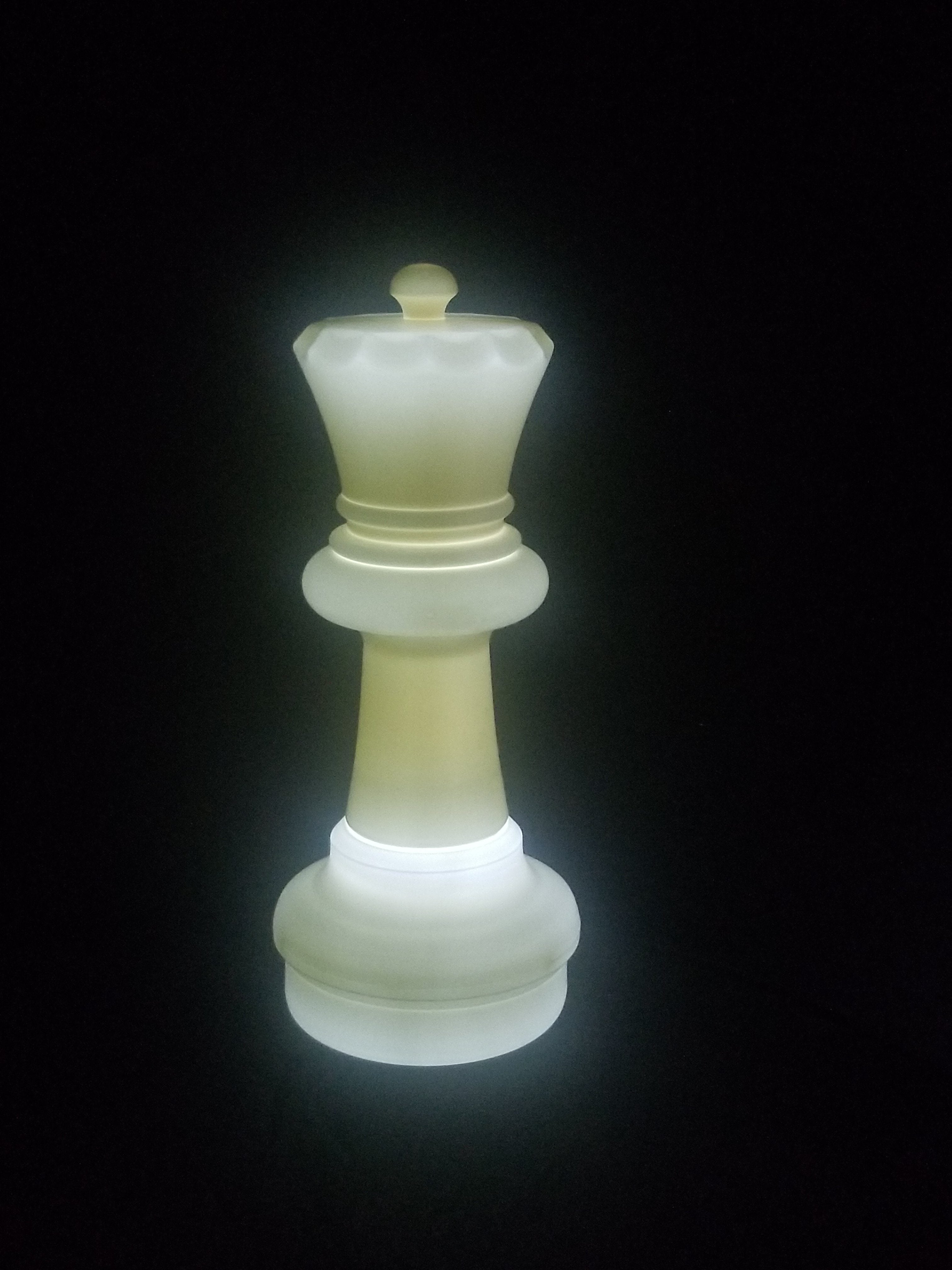 23 Inch LED Queen Individual Plastic Chess Piece - Illuminates 8 Different Colors | Giant Outdoor Chess | | GiantChessUSA