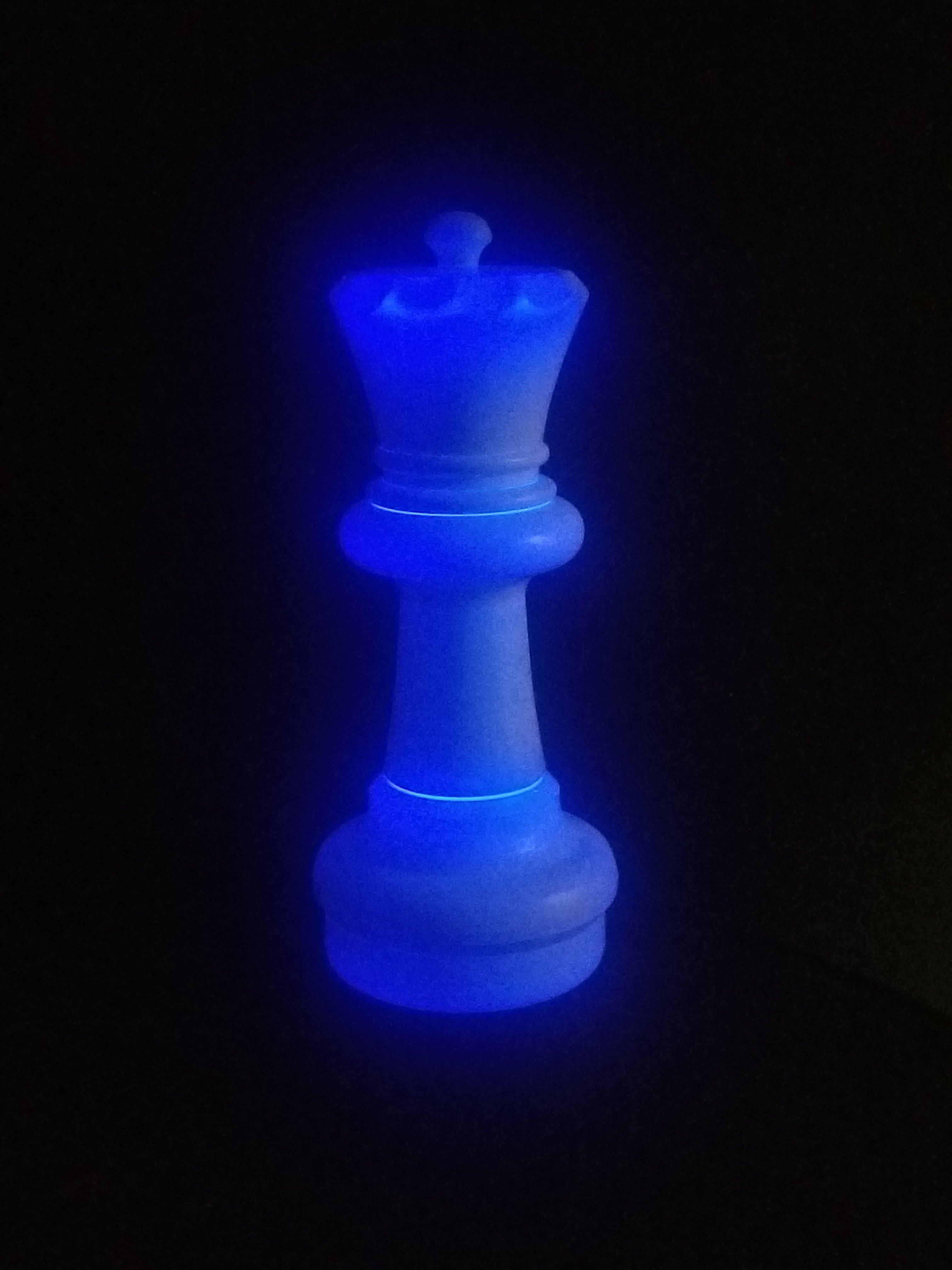 23 Inch LED Queen Individual Plastic Chess Piece - Illuminates 8 Different Colors | Giant Outdoor Chess | | GiantChessUSA