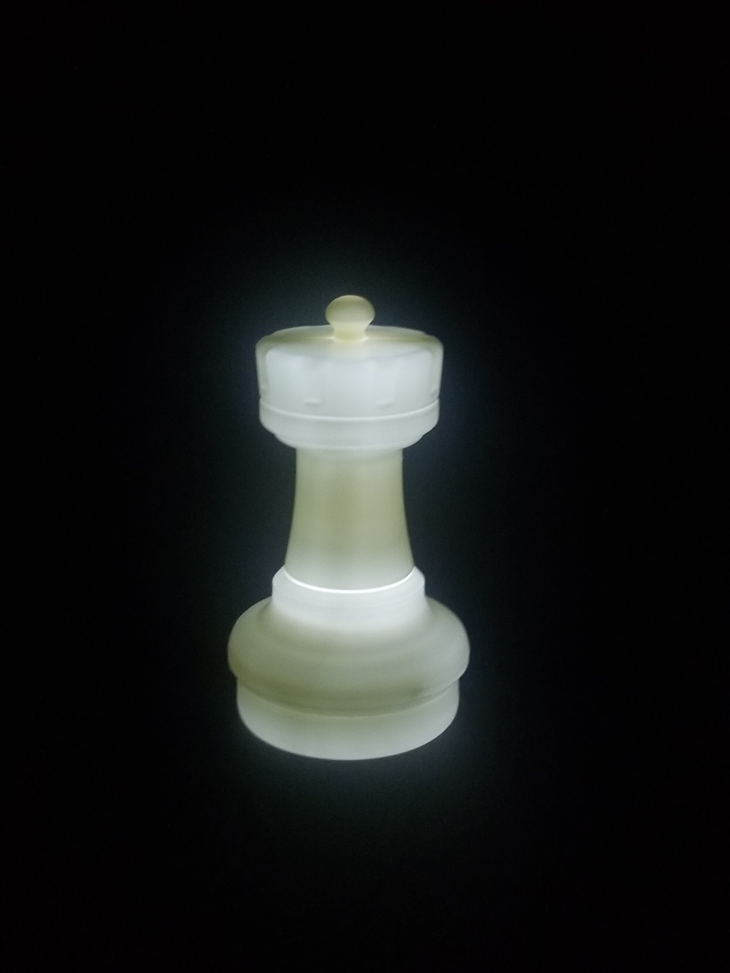 17 Inch LED Rook Individual Plastic Chess Piece - Illuminates 8 Different Colors | Giant Outdoor Chess | | GiantChessUSA