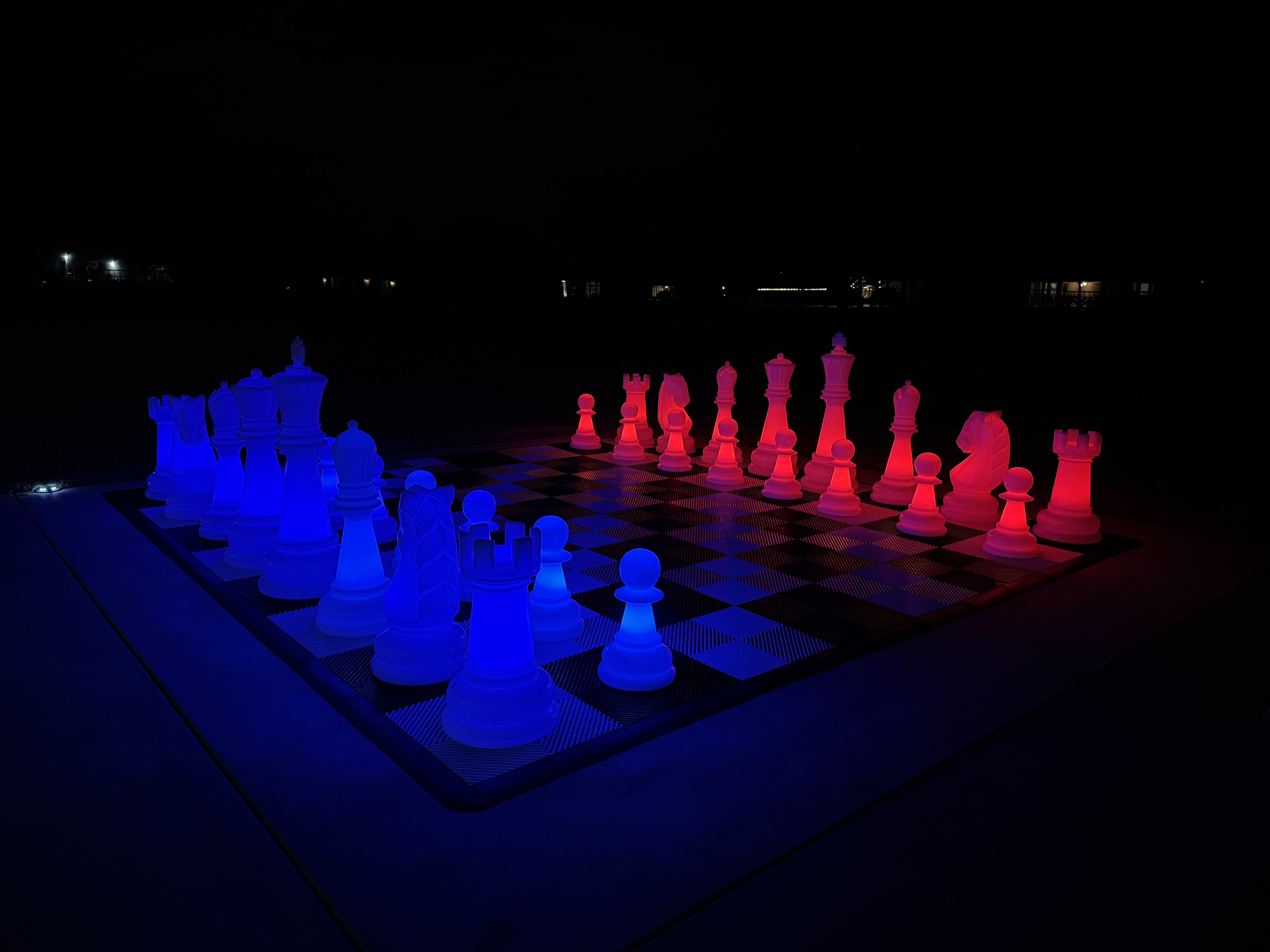 26 Inch Perfect Light-up LED Giant Chess Set | Three Options Available | Giant Outdoor Chess | | GiantChessUSA