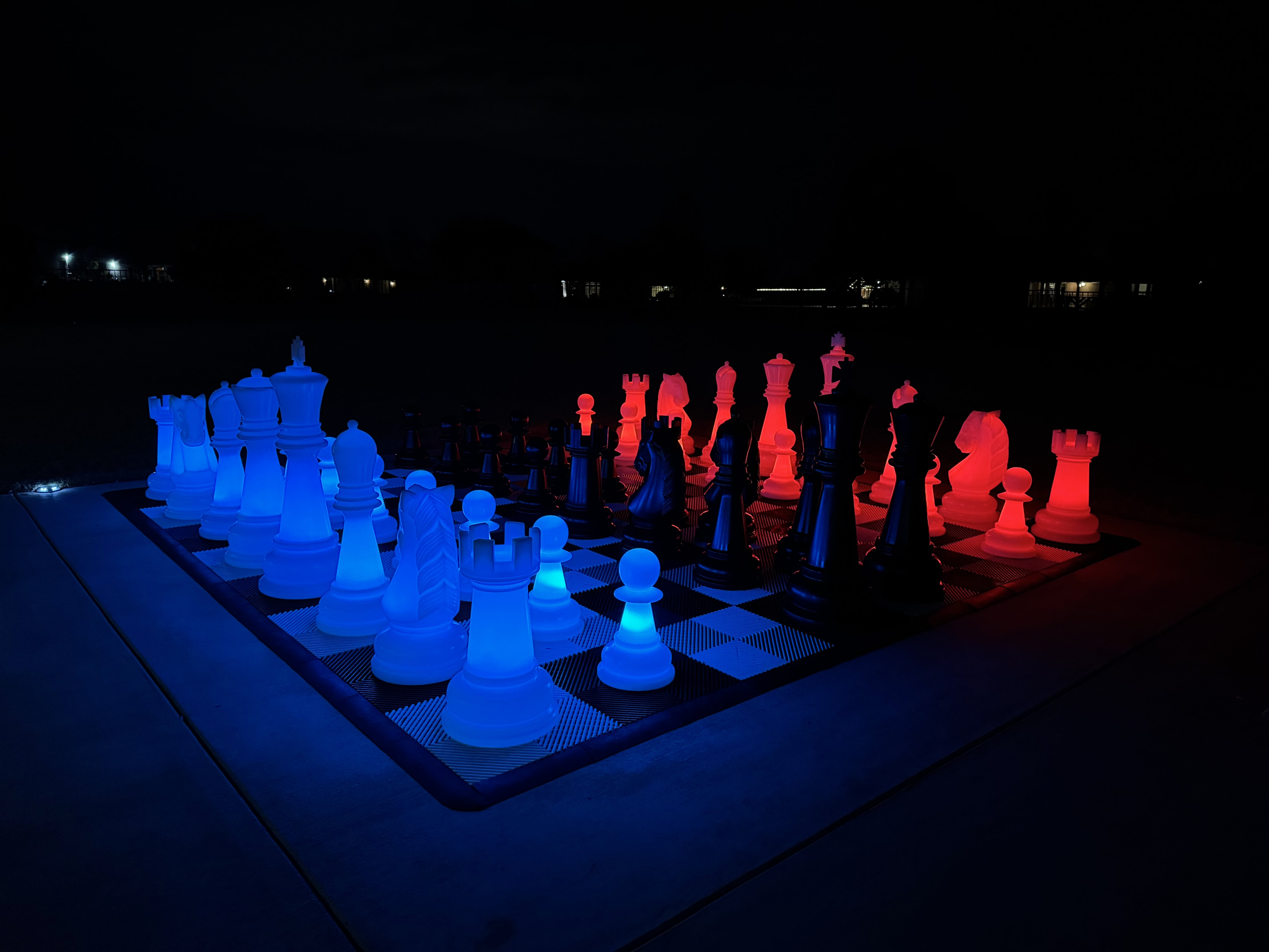 38 Inch Perfect Light-up LED Giant Chess Set | Three Options Available | Giant Outdoor Chess | | GiantChessUSA