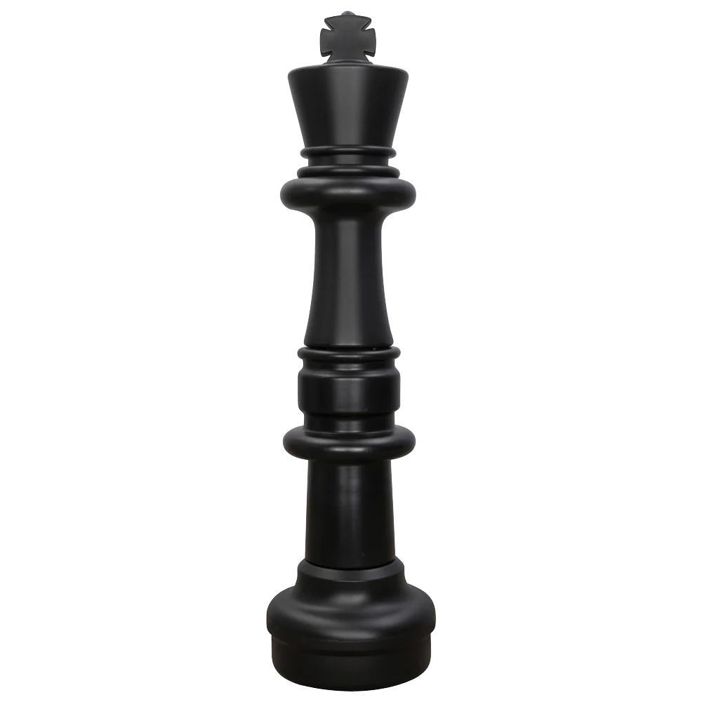 Individual Pieces For The 37 Inch Plastic Giant Chess Set | Giant Outdoor Chess | King / Black | GiantChessUSA