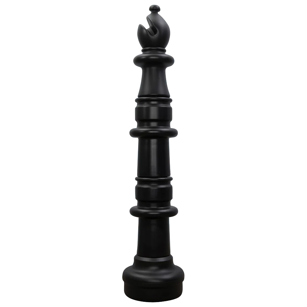 Individual Pieces For The 49 Inch Plastic Giant Chess Set | Giant Outdoor Chess | Bishop / Black | GiantChessUSA