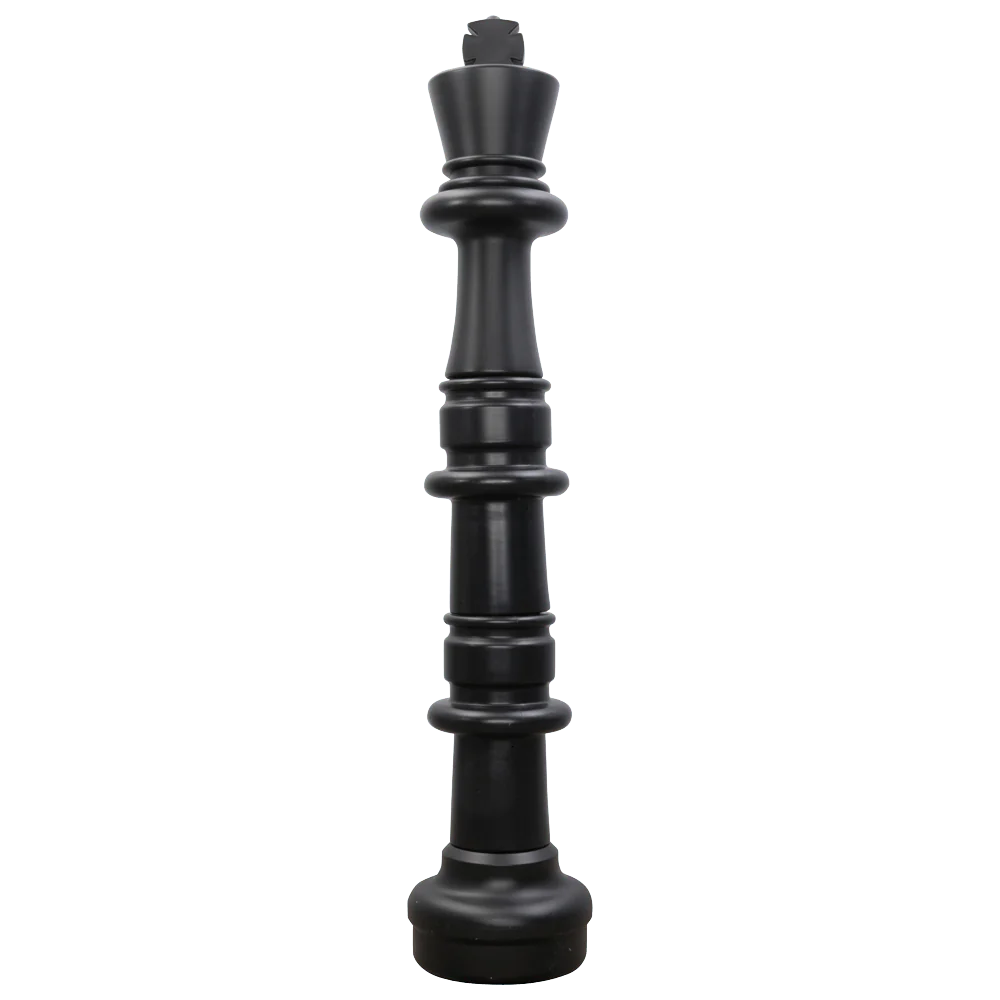 Individual Pieces For The 49 Inch Plastic Giant Chess Set | Giant Outdoor Chess | King / Black | GiantChessUSA