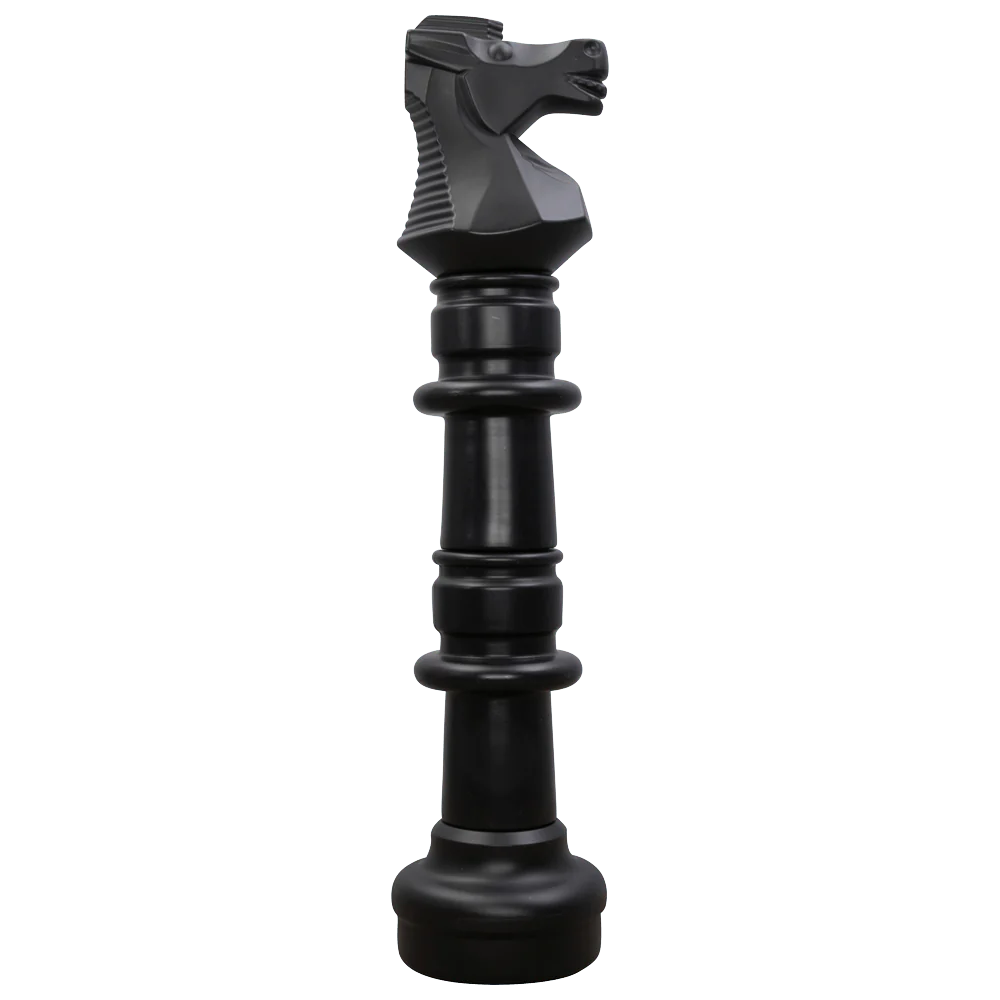 Individual Pieces For The 49 Inch Plastic Giant Chess Set | Giant Outdoor Chess | Knight / Black | GiantChessUSA