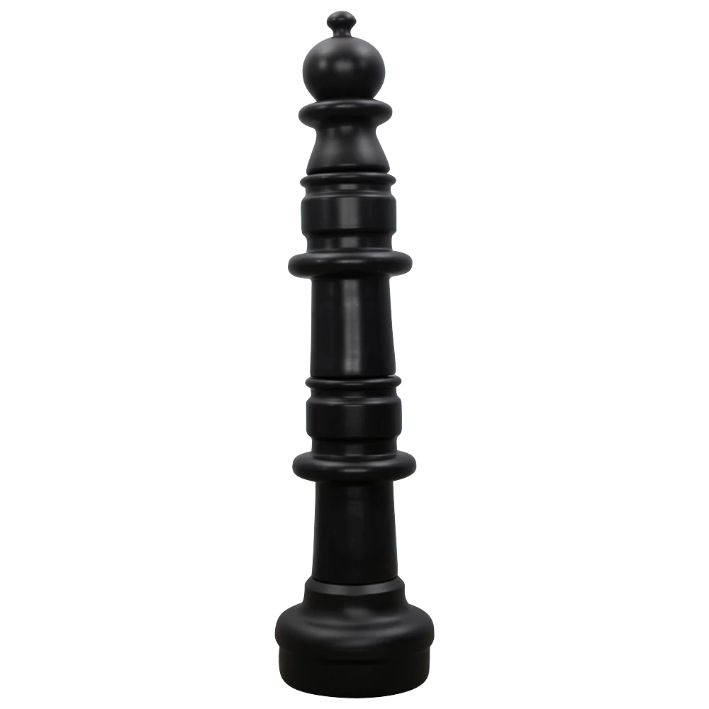 Individual Pieces For The 49 Inch Plastic Giant Chess Set | Giant Outdoor Chess | Pawn / Black | GiantChessUSA