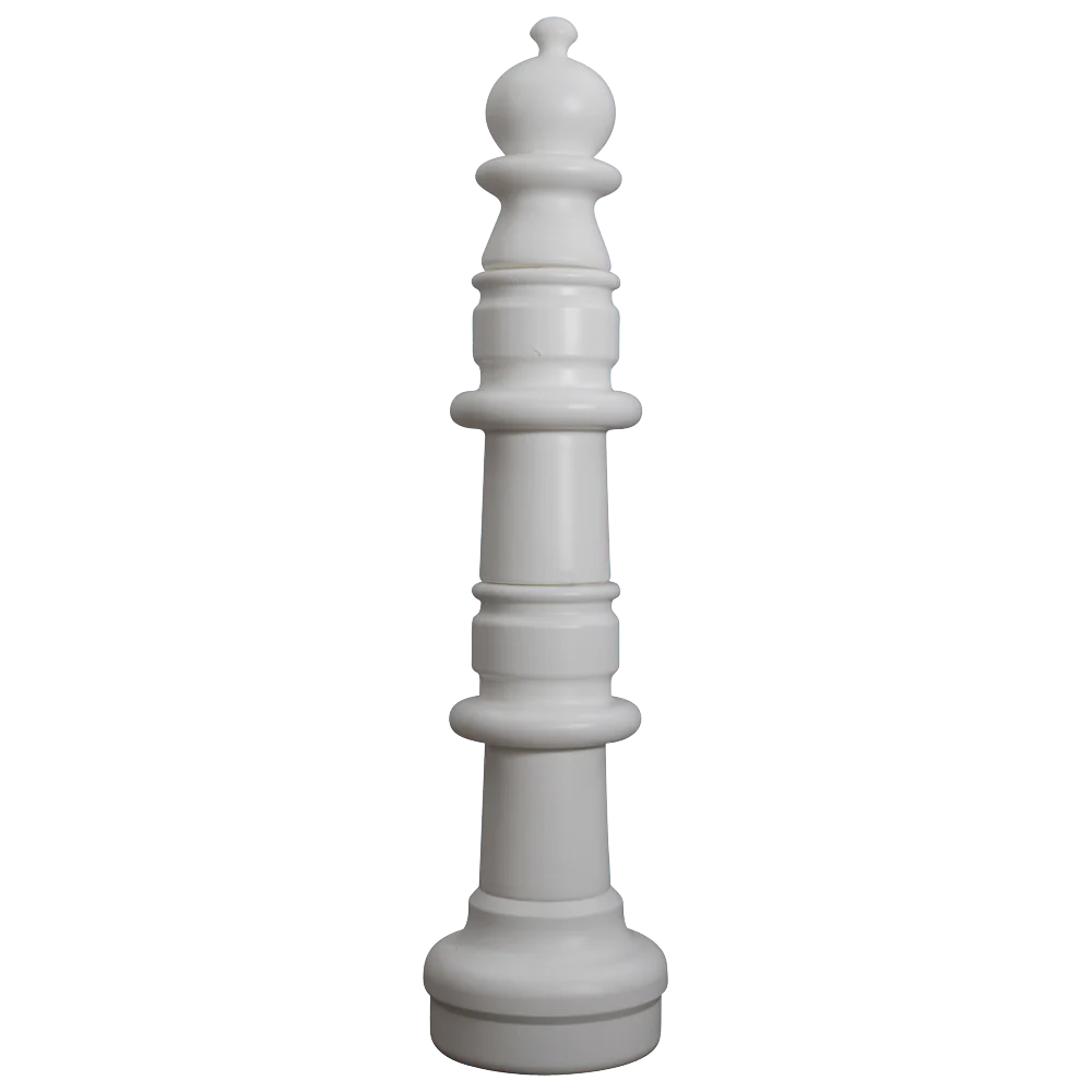 Individual Pieces For The 49 Inch Plastic Giant Chess Set | Giant Outdoor Chess | Pawn / White | GiantChessUSA