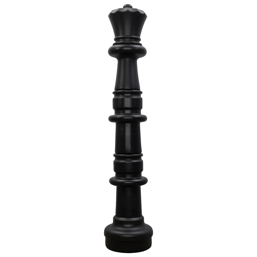 Individual Pieces For The 49 Inch Plastic Giant Chess Set | Giant Outdoor Chess | Queen / Black | GiantChessUSA