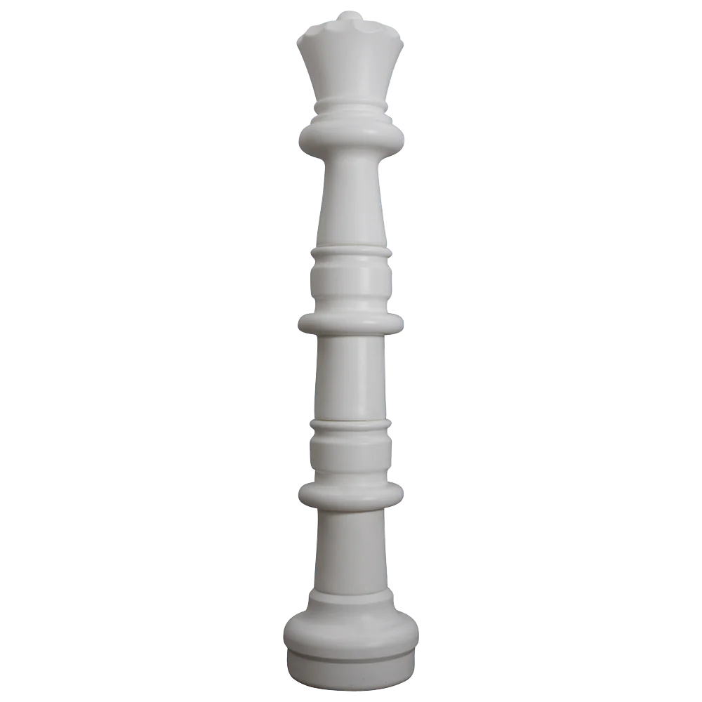 Individual Pieces For The 49 Inch Plastic Giant Chess Set | Giant Outdoor Chess | Queen / White | GiantChessUSA