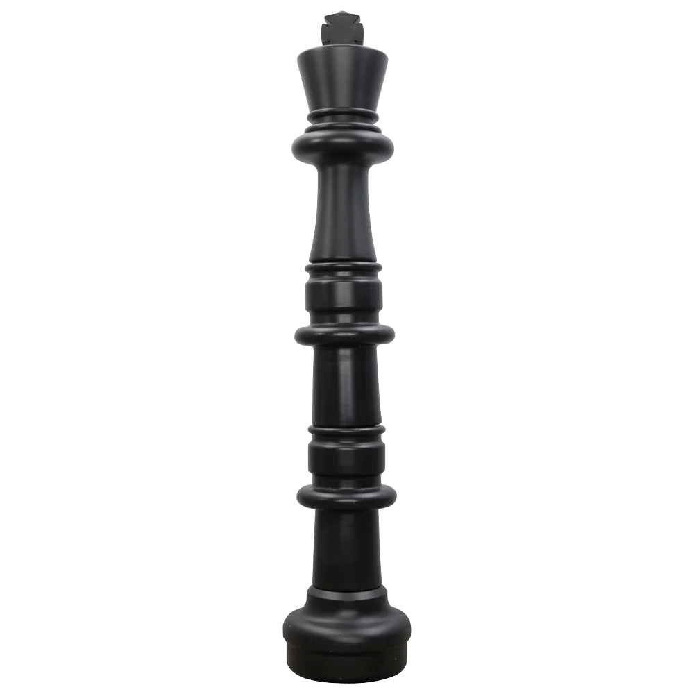 Individual Pieces For The 49 Inch Plastic Giant Chess Set | Giant Outdoor Chess | King / Black | GiantChessUSA