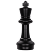 Individual Pieces for The MegaChess 12 Inch Plastic Giant Chess Set | Giant Outdoor Chess | King / Black | GiantChessUSA