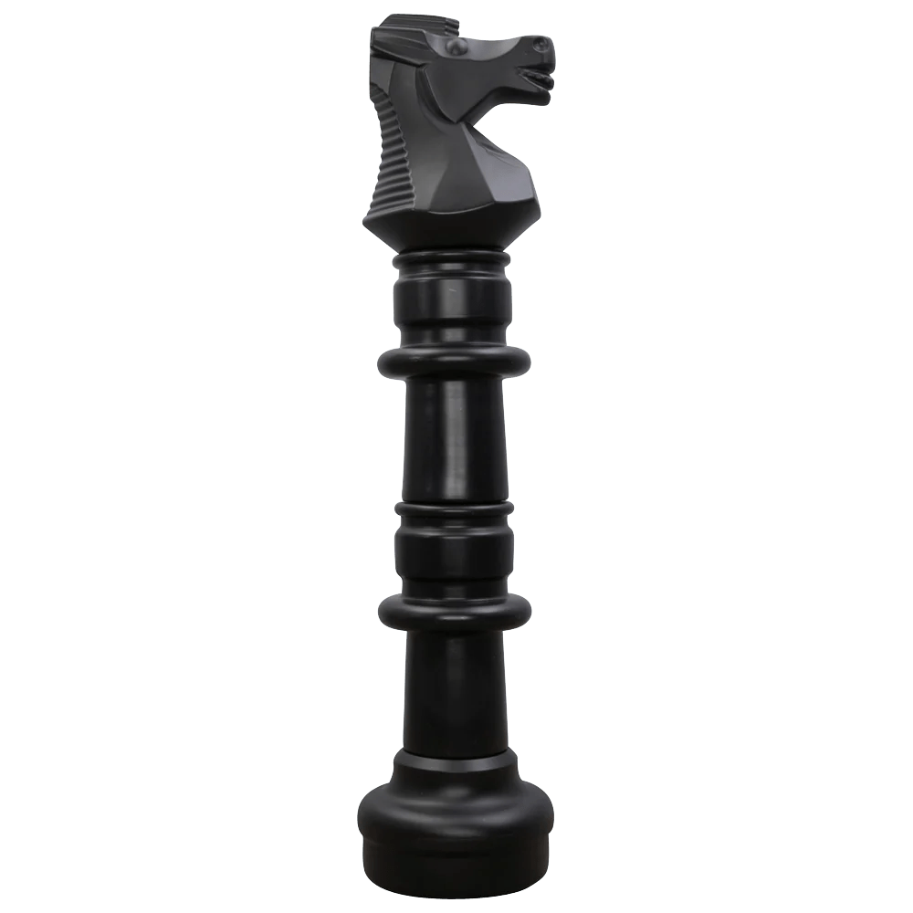 Individual Pieces For The 49 Inch Plastic Giant Chess Set | Giant Outdoor Chess | Knight / Black | GiantChessUSA