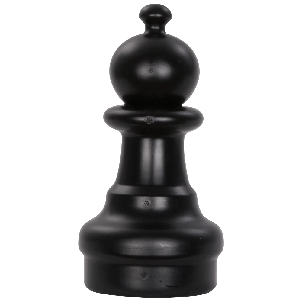 Individual Pieces for The MegaChess 12 Inch Plastic Giant Chess Set | Giant Outdoor Chess | Pawn / Black | GiantChessUSA