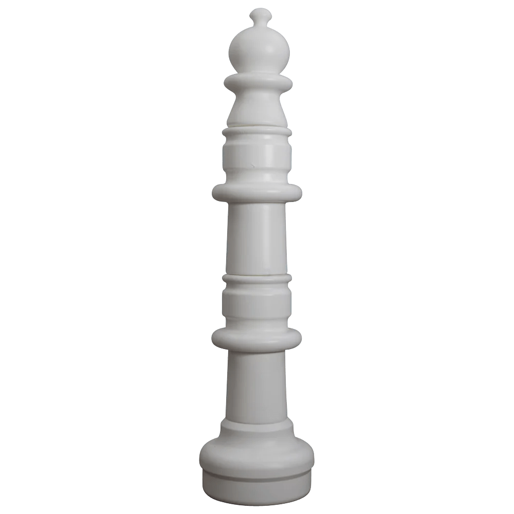 Individual Pieces For The 49 Inch Plastic Giant Chess Set | Giant Outdoor Chess | Pawn / White | GiantChessUSA