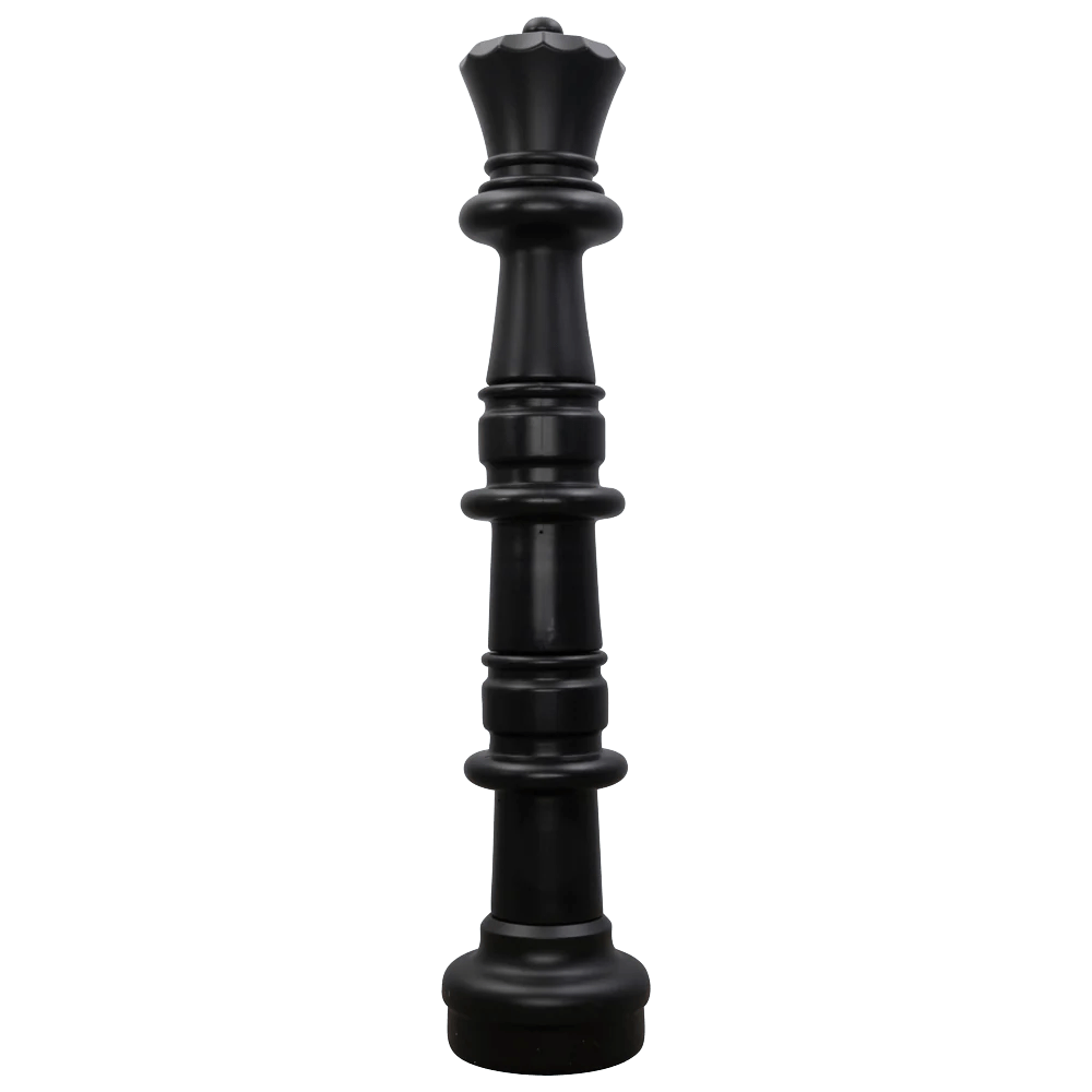 Individual Pieces For The 49 Inch Plastic Giant Chess Set | Giant Outdoor Chess | Queen / Black | GiantChessUSA