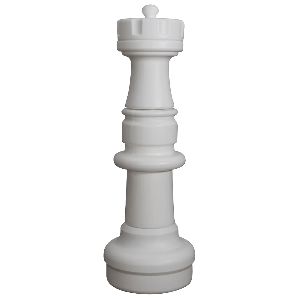 Individual Pieces For The 37 Inch Plastic Giant Chess Set | Giant Outdoor Chess | Rook / White | GiantChessUSA