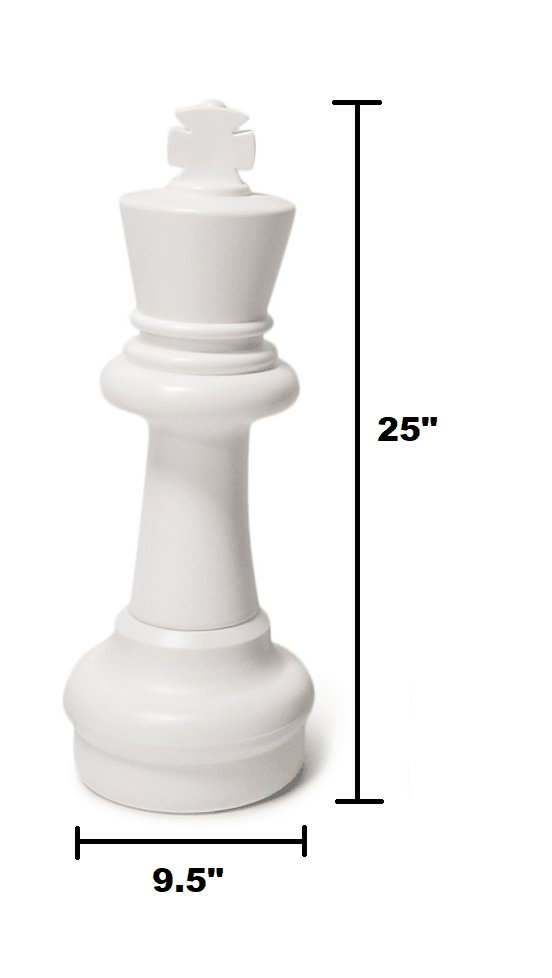 25 Inch Plastic Giant Chess Set | Giant Outdoor Chess | | GiantChessUSA