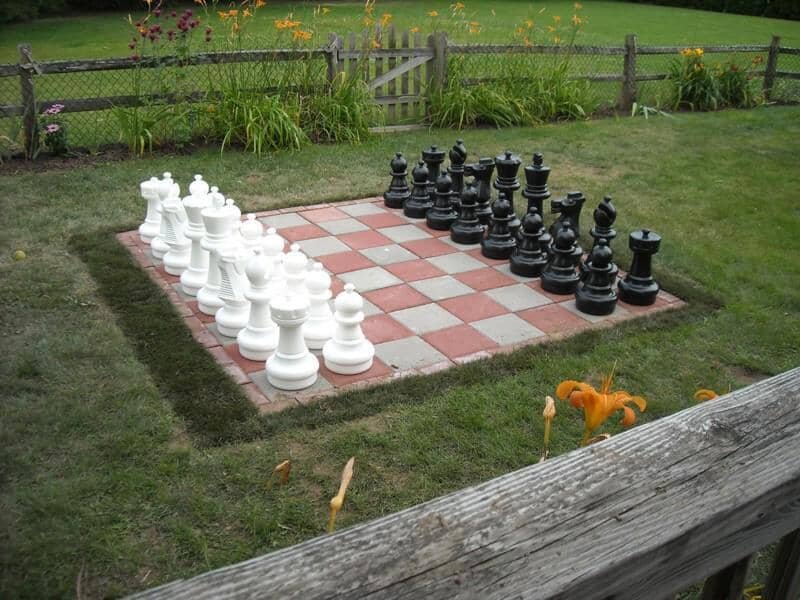 25 Inch Plastic Giant Chess Set | Giant Outdoor Chess | | GiantChessUSA