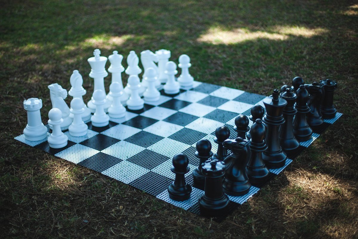 16 Inch Plastic Giant Chess Set | Giant Outdoor Chess | | GiantChessUSA