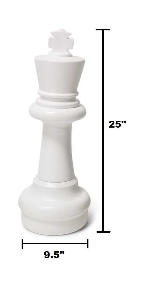 25 Inch Plastic Giant Chess Set | Giant Outdoor Chess | | GiantChessUSA