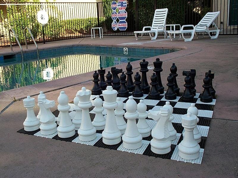 25 Inch Plastic Giant Chess Set | Giant Outdoor Chess | | GiantChessUSA