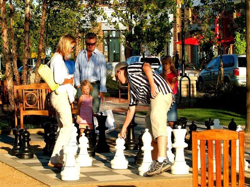 25 Inch Plastic Giant Chess Set | Giant Outdoor Chess | | GiantChessUSA