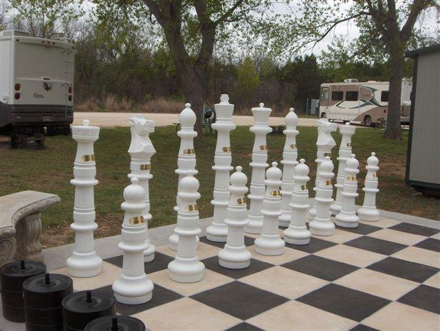 37 Inch Plastic Giant Chess Set | Giant Outdoor Chess | | GiantChessUSA