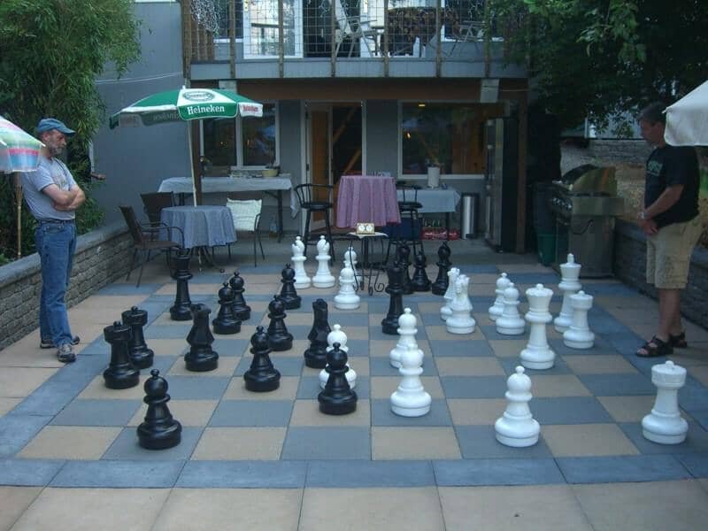 25 Inch Plastic Giant Chess Set | Giant Outdoor Chess | | GiantChessUSA