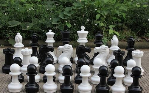 16 Inch Plastic Giant Chess Set | Giant Outdoor Chess | | GiantChessUSA