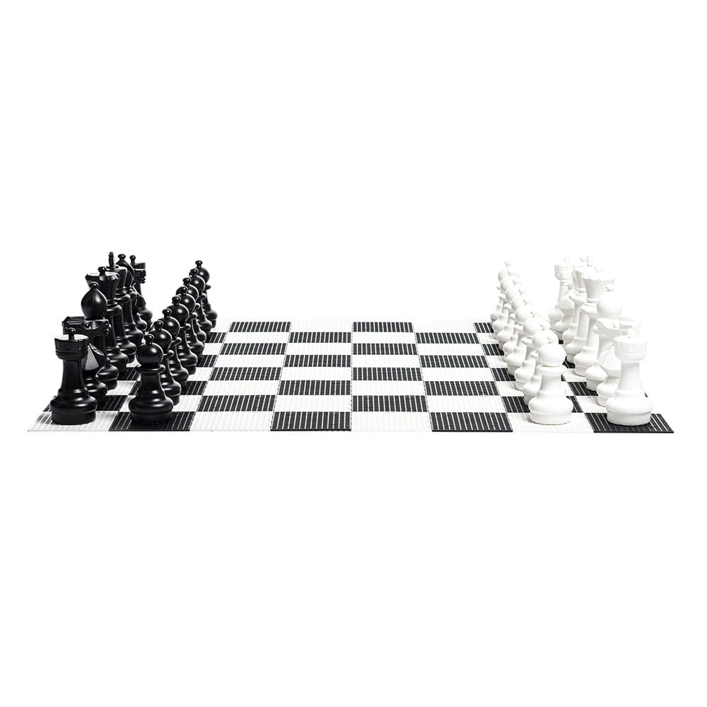 12 Inch Plastic Giant Chess Set with Plastic Board | Giant Outdoor Chess | | GiantChessUSA