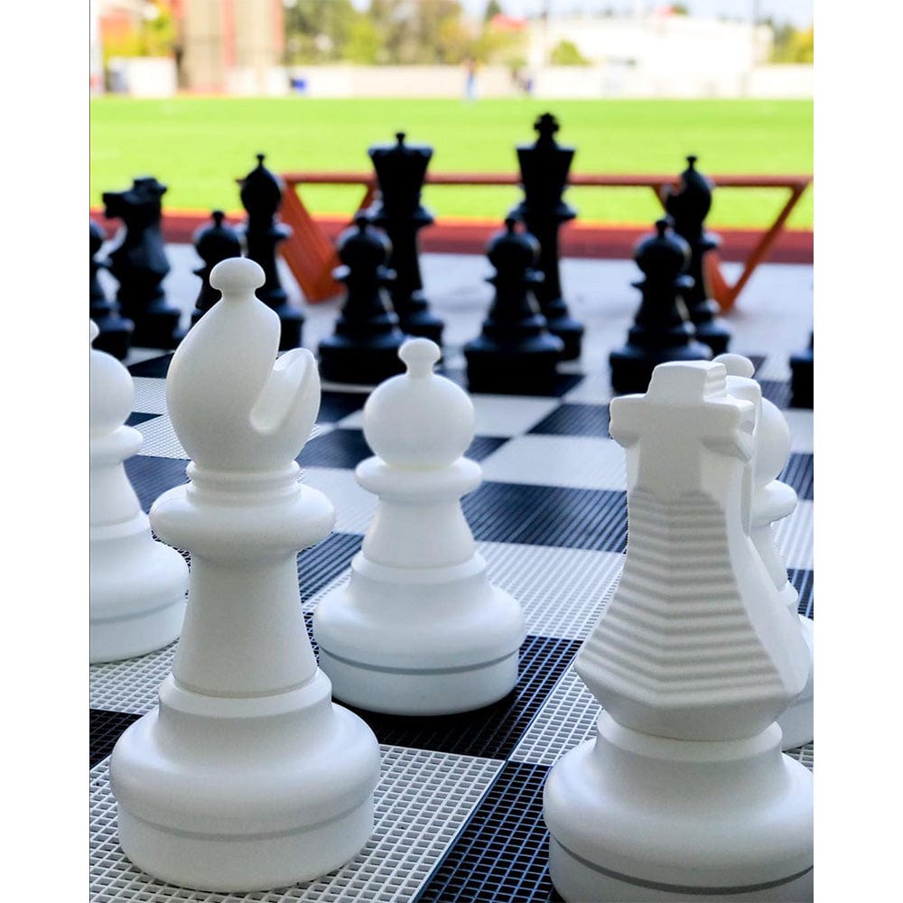 12 Inch Plastic Giant Chess Set with Plastic Board | Giant Outdoor Chess | | GiantChessUSA