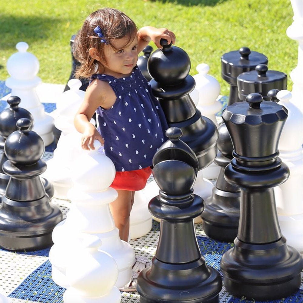 25 Inch Plastic Giant Chess Set | Giant Outdoor Chess | | GiantChessUSA