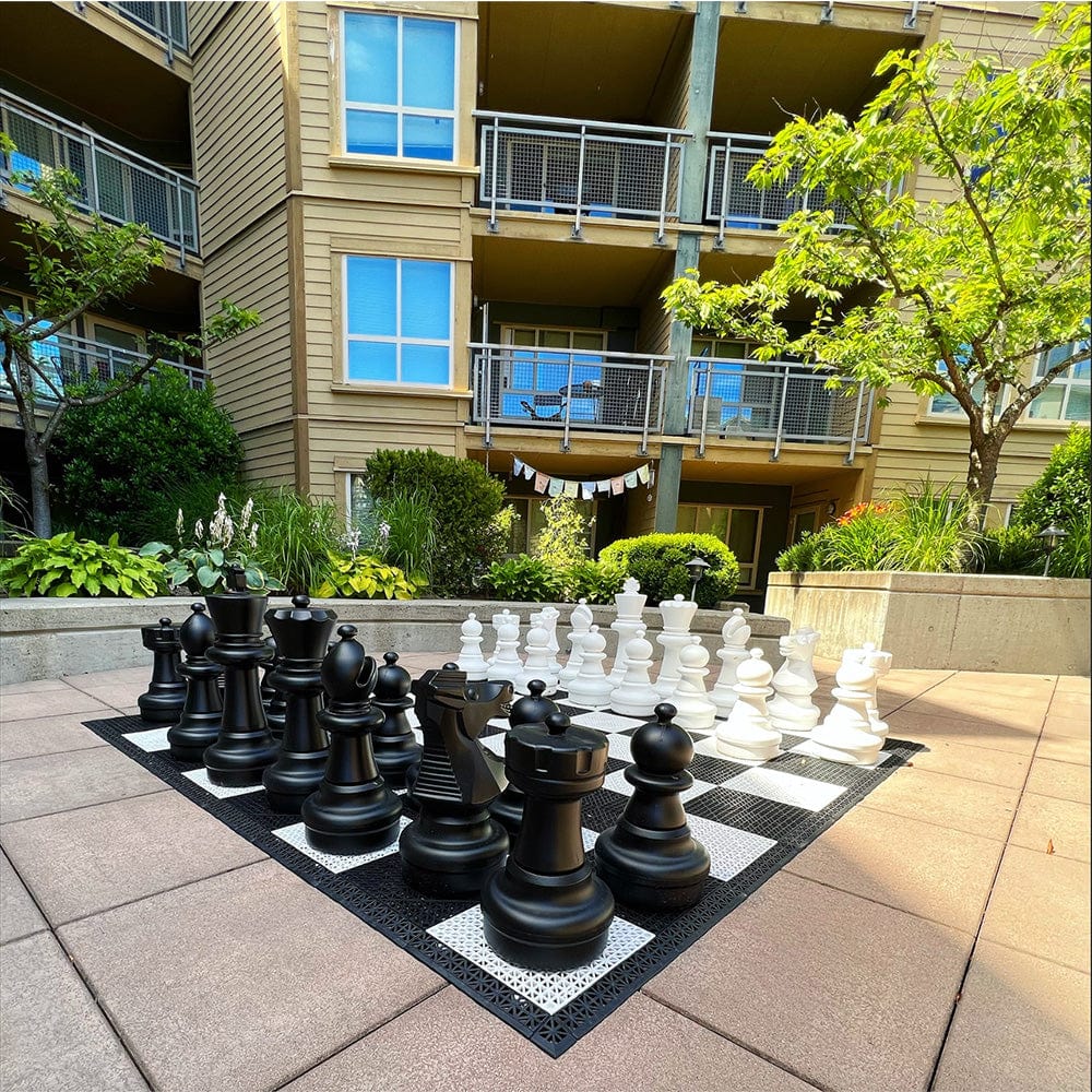 25 Inch Plastic Giant Chess Set | Giant Outdoor Chess | | GiantChessUSA