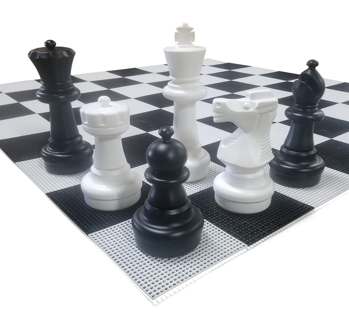25 Inch Giant Outdoor Chess Set | With Hard Plastic Board | GiantChessUSA