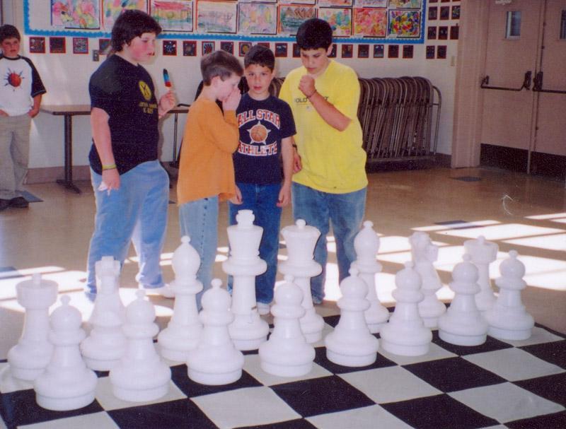 25 Inch Giant Outdoor Chess Set | With Quick-Fold Nylon Mat | GiantChessUSA