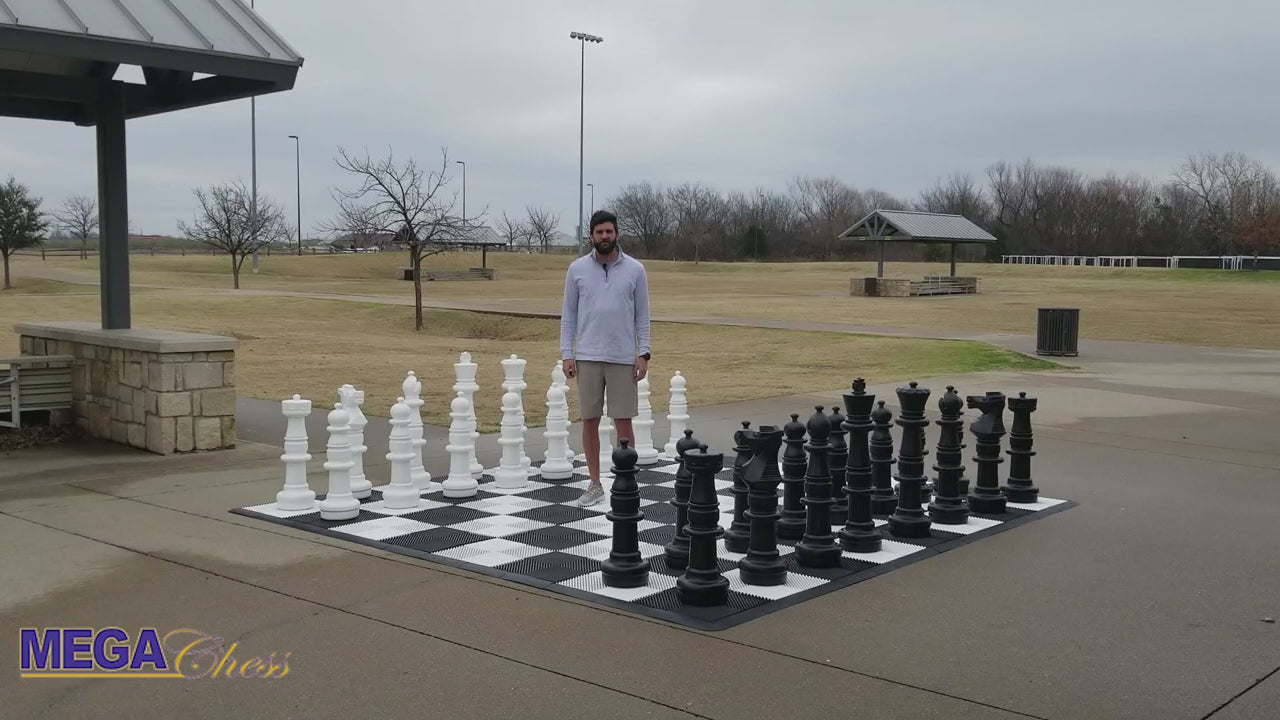 37 Inch Plastic Giant Chess Set | Giant Outdoor Chess | | GiantChessUSA