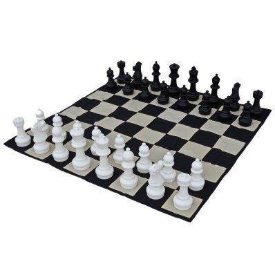 Giant Outdoor Chess 16 Inch Plastic Giant Chess Set with Nylon Mat | | GiantChessUSA