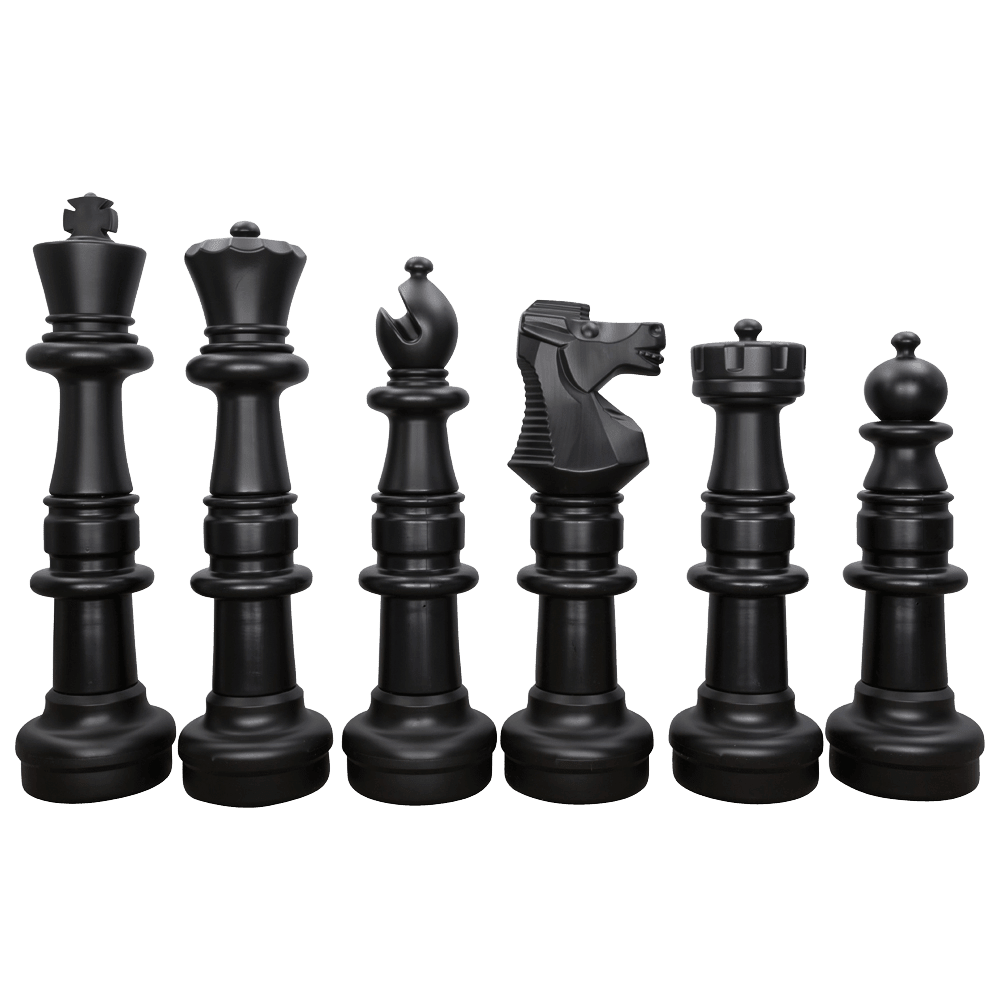 37 Inch Plastic Giant Chess Set with Commercial Grade Roll-Up Chessboard | Giant Outdoor Chess | | GiantChessUSA