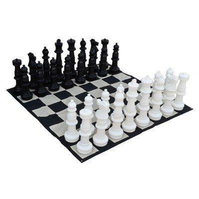 MegaChess 37 Inch Plastic Giant Chess Set with Nylon Mat |  | GiantChessUSA