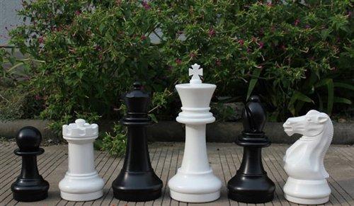 MegaChess 16 Inch Plastic Giant Chess Set with Plastic Board |  | GiantChessUSA