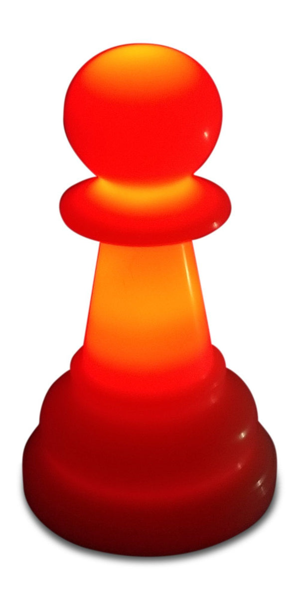 MegaChess 16 Inch Premium Plastic Pawn Light-Up Giant Chess Piece - Red | Default Title | GiantChessUSA
