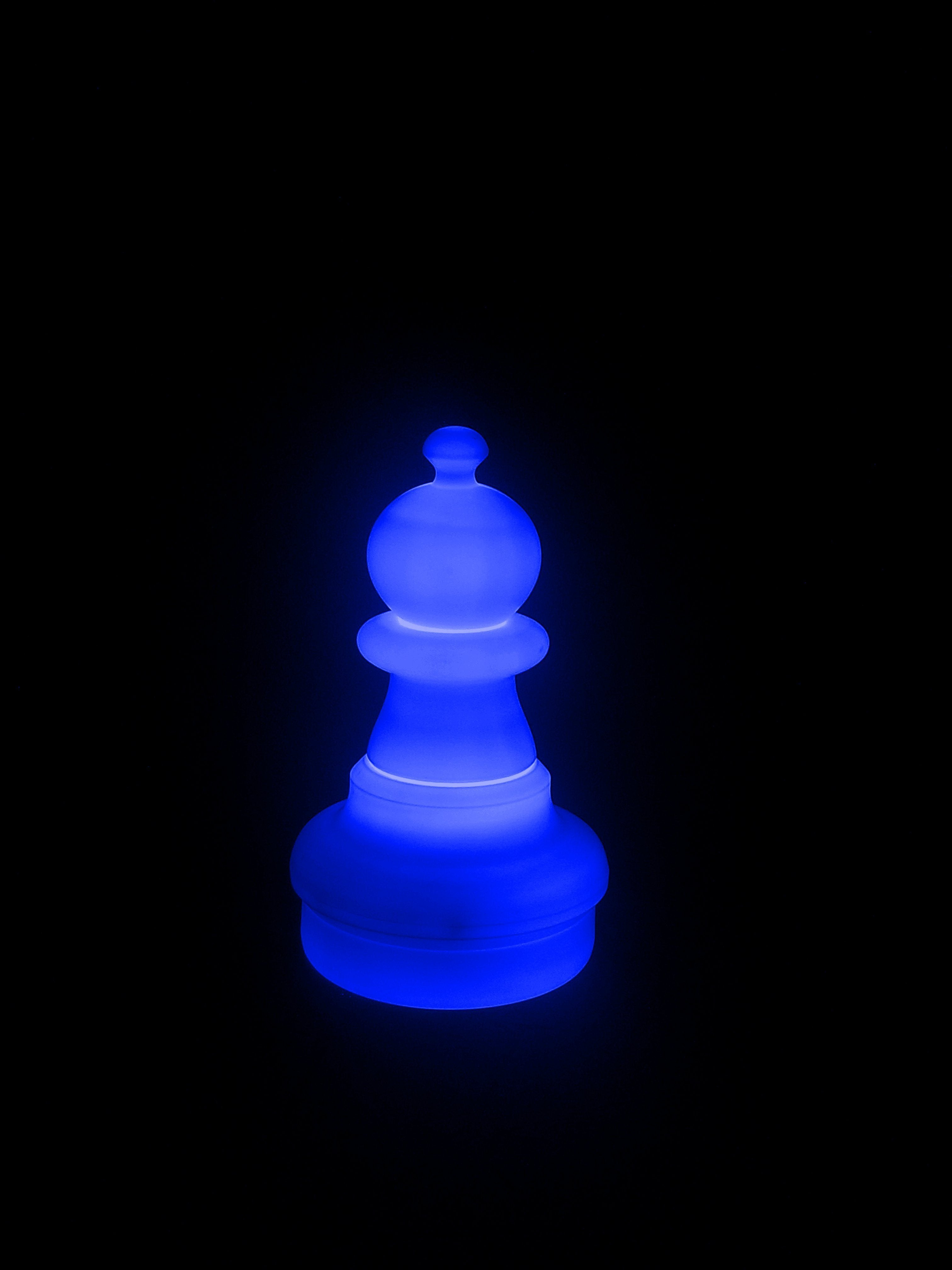 16 Inch LED Pawn Individual Plastic Chess Piece - Blue | Giant Outdoor Chess | | GiantChessUSA