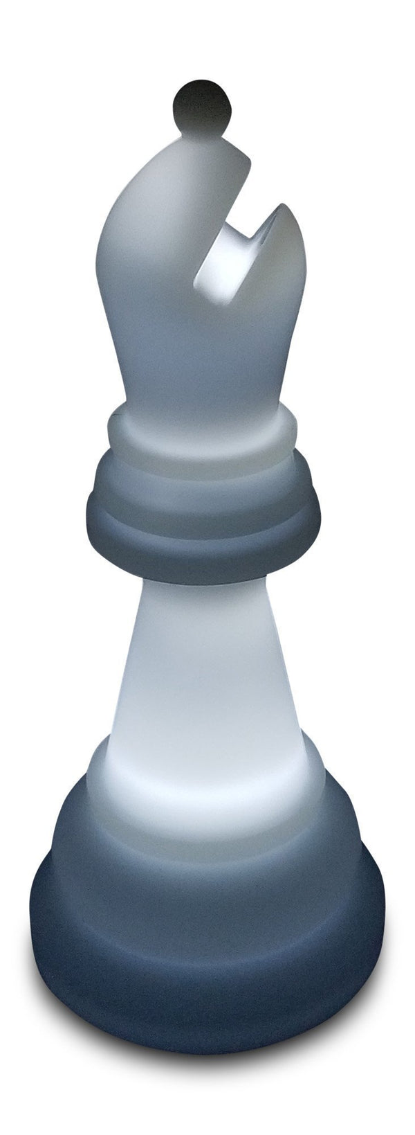 MegaChess 20 Inch Premium Plastic Bishop Light-Up Giant Chess Piece - White |  | GiantChessUSA