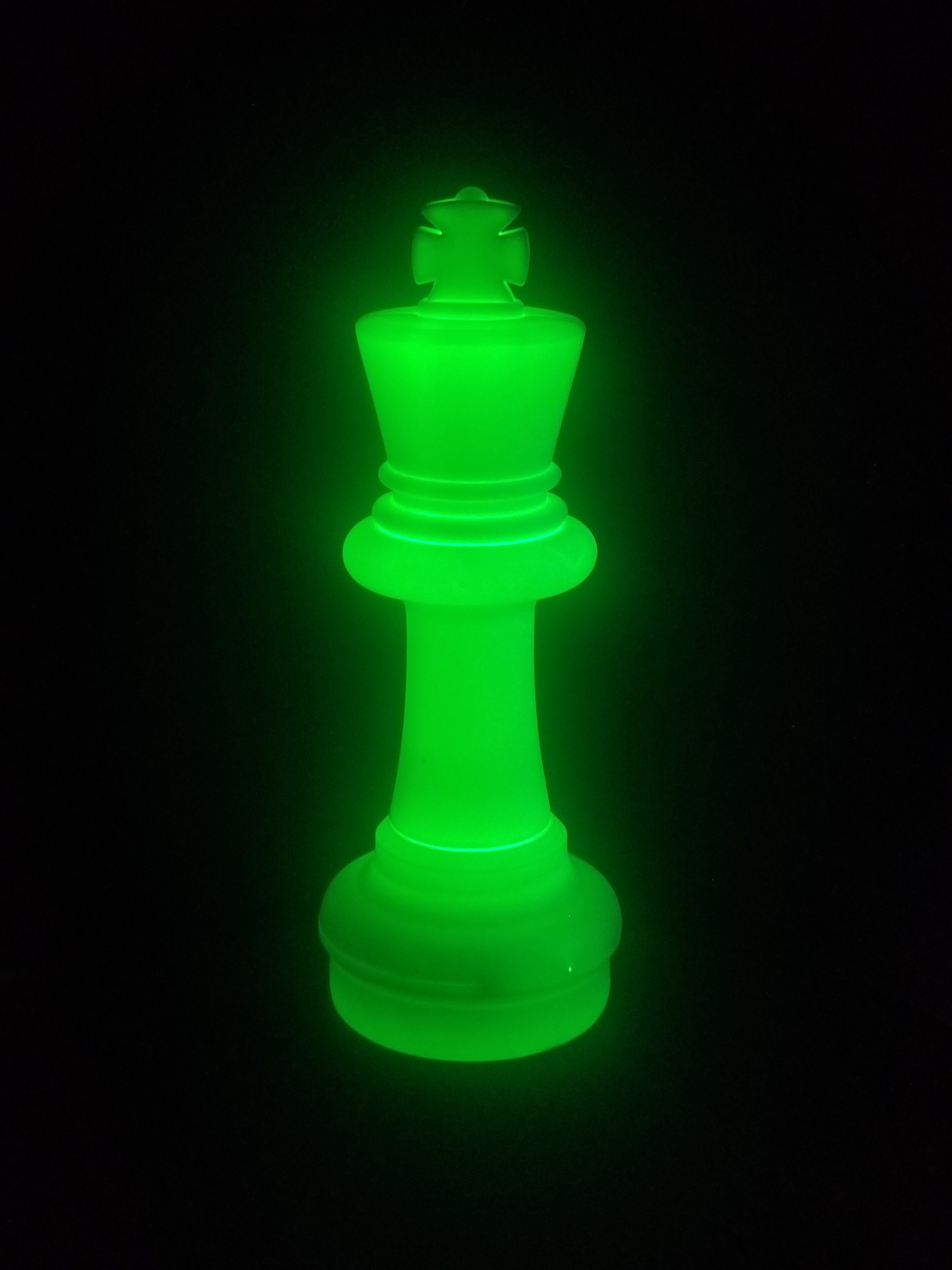 25 Inch LED King Individual Plastic Chess Piece | Giant Outdoor Chess | | GiantChessUSA