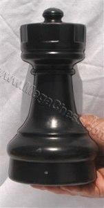 MegaChess 9 Inch Dark Plastic Rook Giant Chess Piece |  | GiantChessUSA